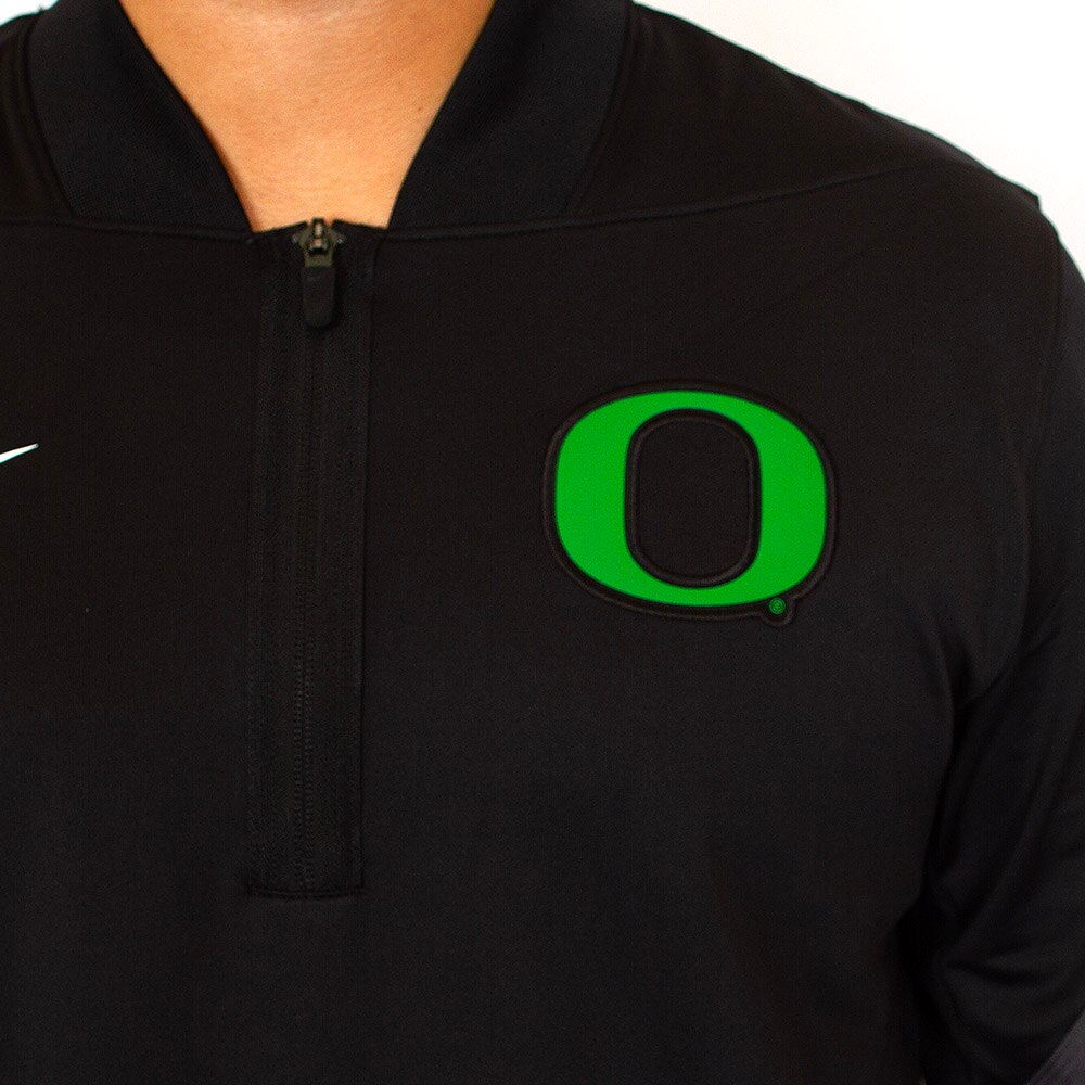 Classic Oregon O, Nike, Black, Pullover, Performance/Dri-FIT, Men, Football, Midweight, Coaches, Pullover, Sweatshirt, 926075